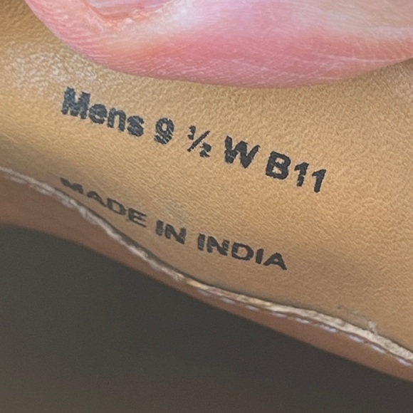 Johnston and Murphy Men’s Cognac Loafers B 11 Size 9.5W - Picture 11 of 13